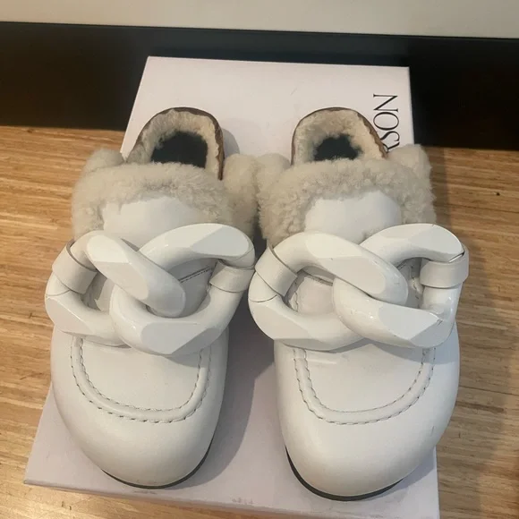 JW ANDERSON | Shoes | Jw Anderson White Chain Link Fur